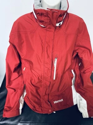 Marmot Women's Size M Red Gore-Tex Paclite Shell Rain/Snow Jacket Coat - Image 1 of 4