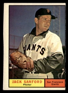 1961 Topps Jack Sanford #258 VG San Francisco Giants - Picture 1 of 2