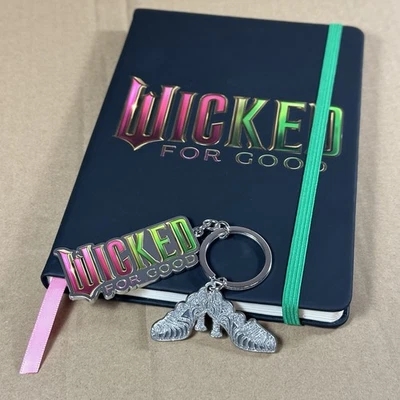Wicked For Good 2025 Movie Metal Keychain Slippers + Journal Promo Swag - Image 1 of 4