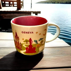 Starbucks Coffee Mug. Geneva, Switzerland. You Are Here Collection. 2019. 14 ozs - Picture 1 of 10