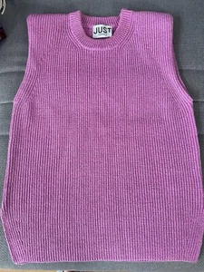 Strick Pullunder Damen Pink JUST femaleM Style Mighty Vest ungetragen Schnäpchen - Bild 1 von 1