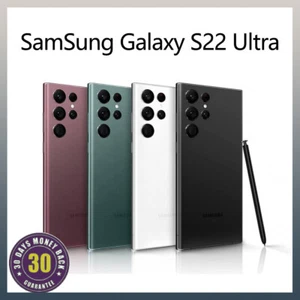 New Samsung Galaxy S22 Ultra Unlocked 6.8" 5G G908U 128GB/256GB FACTORY SEALED - Picture 1 of 15