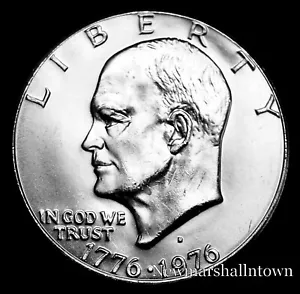 1776-1976 (1975) D Eisenhower "Ike" Dollar ~ Type 1 Bi-Centinnial from a Roll - Picture 1 of 2