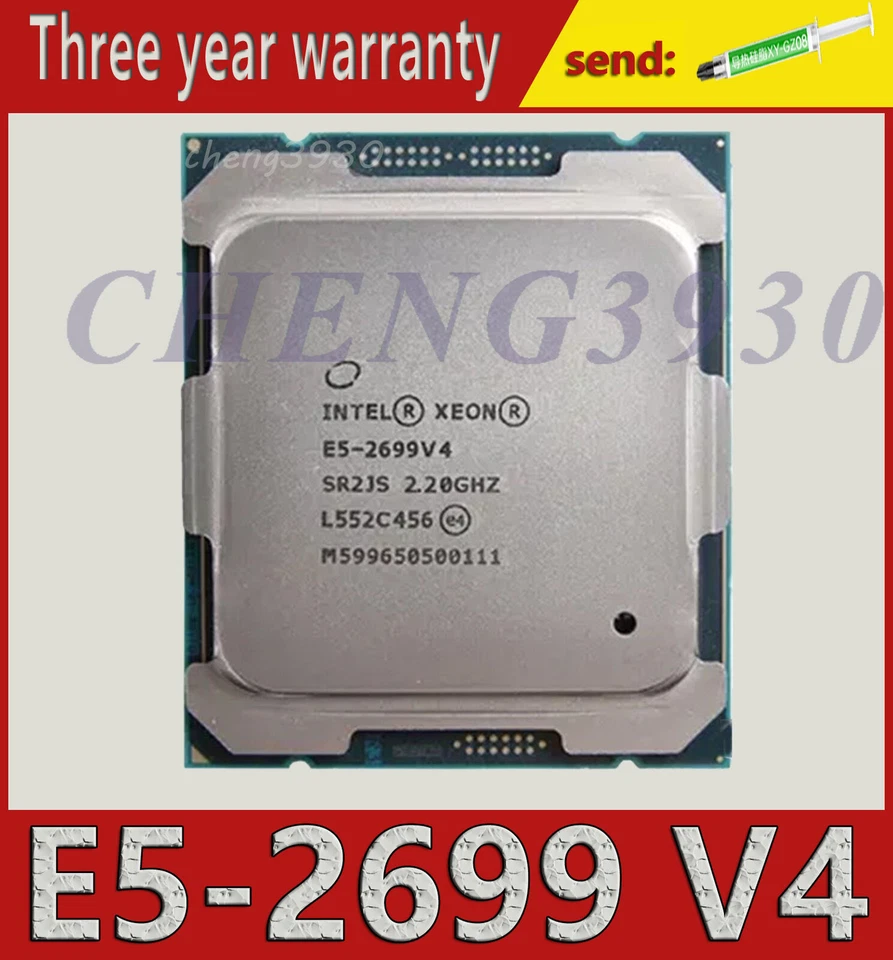 Intel E5-2699 V4 22Core 2.2Ghz 56MB FCLGA2011-3 SR2JS processor CPU - Image 1 of 1
