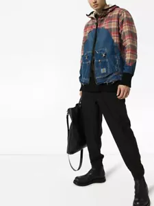 Greg Lauren 50/50 Denim Flannel Jacket, sizes 1/S, 2/M & 3/L - BNWT RRP £2,150 - Picture 1 of 37