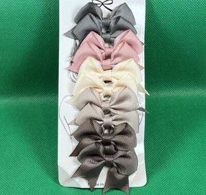 Assorted Hair Bow Clips Grosgrain Ribbon Baby Toddler Girl Hair Barrette Set - Picture 1 of 5