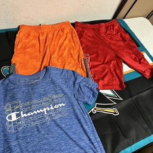 Champion Boys Lot of 3 Shorts & Shirt Size 14/16,14/16,10/12 - Picture 1 of 14