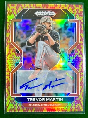 2022 TREVOR MARTIN Panini Prizm Draft Picks Snakeskin Auto 14/15 SSP PDP104 Rays - Image 1 of 2