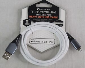 Celltronix Titanium 6ft Heavy USB Cable - Lightning to USB
