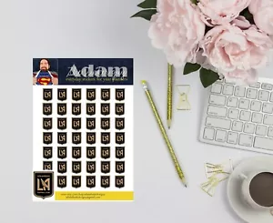 LAFC Soccer Planner Stickers - Picture 1 of 2