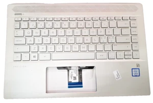 Original HP Pavilion 14-ce Palmrest Tastatur Cover Upper QWERTY L19191-131 - Afbeelding 1 van 2