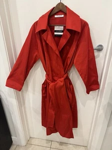 π¨π¨π¨ ON SALE π¨π¨π¨ Carla Zampatti Red Evening Trench (NWT - Vintage) L - Picture 1 of 10