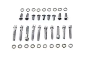 Primary Cover Screw Kit Knurled Chrome for Harley Twin Cam 1999-06 FLT - Picture 1 of 1