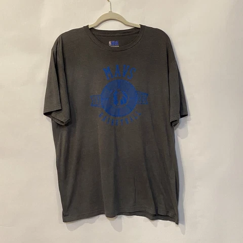 Dallas Mavericks NBA Ring Spun Soft Short Sleeve Shirt Men Size XL Dark Gray Cover