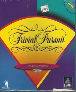Rare Vintage_"Trivial Pursuit" PC Game_Orig. Big Box_Windows_Hasbro_NEW/SEALED - Picture 1 of 2