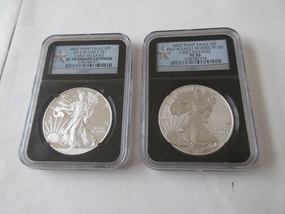2013-W  West Point Eagle Set    Early Releases  S70 Enhanced Finish   PF70 NGC - Image 1 of 4