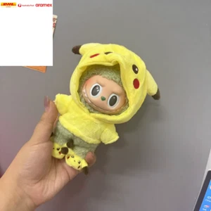 2025 Brand New 17Cm Labubu Doll Clothes Cute Pikachu Style Clothes Doll Not Incl - Picture 1 of 7