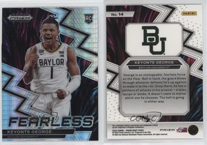 2023-24 Panini Prizm Draft Picks Fearless Hyper Keyonte George #14 Rookie RC