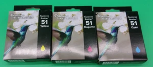 Inchiostro marca premium per Brother 1EA giallo, magenta e ciano B-LC51 utilizzo entro il 23/11 - Foto 1 di 3