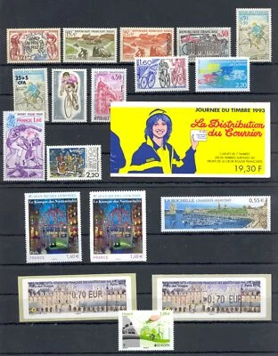 FRANCE LOT -34 STAMPS+ 1 BLOCK+ 1 BOOKL. --SPORT- CYCLING - ** MNH VF  — 第 1/2 张图片