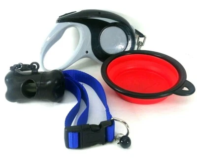 Retractable Dog Leash, 16ft Traction Rope For Large Medium Small Dogs, Bag - Image 1 of 4