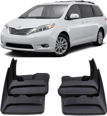 Genuine Front & Rear Molded Splash Guards Mud Flaps FOR 2011-2017 TOYOTA SIENNA - Image 1 of 4