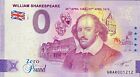 Billet 0 Pound William Shakespeare Royaume Uni  2023 Numero Doublon 1212