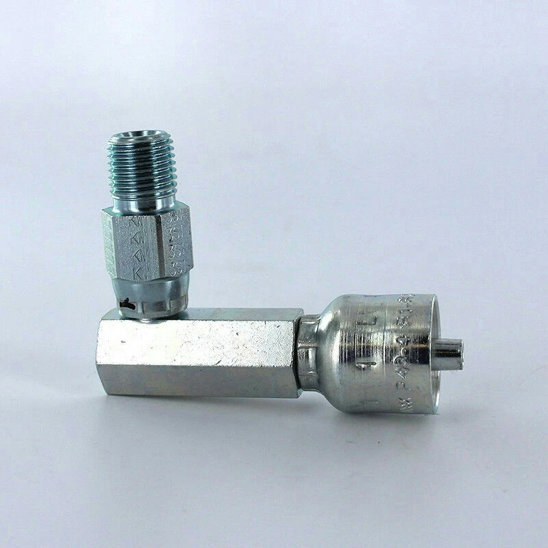 PARKER 11L43-8-8 CRIMP STYLE HYDRAULIC HOSE FITTING SEE DESC #299993