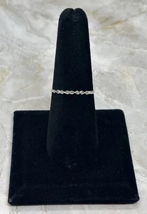 Infinity Design Sterling Silver CZ ring size 7- .5g(NR-T)JWL333 - Picture 1 of 7