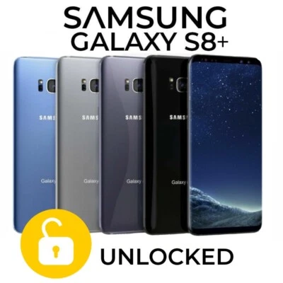 Samsung Galaxy S8+ Plus SM-G955U 64GB 4GB Android Fully Unlocked Smartphone 6.2 - Image 1 of 4