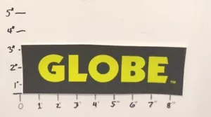 Vintage Original Globe 8.5" Sticker Green Black Surf Skate Fish SG - Picture 1 of 1