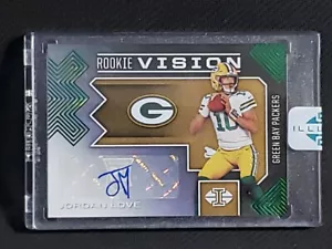 2020 Panini Illusions JORDAN LOVE umhüllt Rookie Vision RC AUTO grün SSP 2/3 - Bild 1 von 3