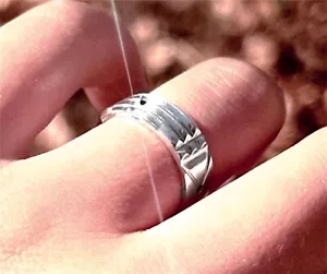 Anillo Atlantis Talla 6.5 Sólido Talismán Esterlina Egipcio Artesanal Amuleto 7001 - Imagen 1 de 6