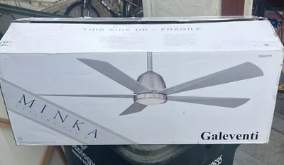 Minka 2599771 Galeventi 52 Inch Ceiling Fan Brushed Nickel Finish NEW  - Image 1 of 4