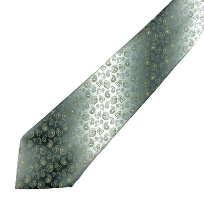 Burton Tie Vintage Silver Paisley Burton Classic Indie Weller Mod Tie Polyester - Image 1 of 4