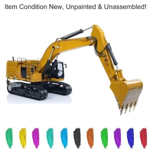 Metal LESU C374F 1:14 Hydraulic RC Digger Heavy Excavator KIT LCD Screen 2Arms - Picture 1 of 12