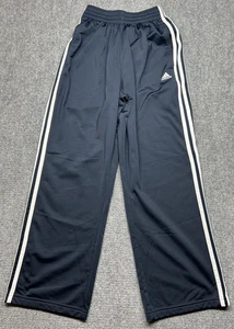 Adidas Pants Mens Small Three Stripes Athletic Track Straight Leg Polyester - Picture 1 of 13