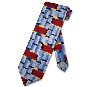 Corbata de cuello Antonio Ricci de seda hecha en ITALIA diseño geométrico para hombre #3121-4 - Imagen 1 de 2