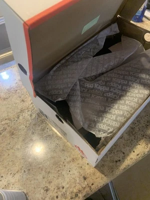 KAPPA 222 BANDA MITEL 1 СЛАЙД черный белый б/у в отличном состоянии размер женщин 8 - Изображение 1 из 2