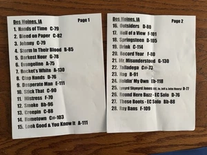 Eric Church Set List Des Moines, IA - Bild 1 von 1
