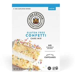 King Arthur Glutenfreie Konfetti Kuchen Mischung 18 Unze Perfekt für Geburtstage - Bild 1 von 5