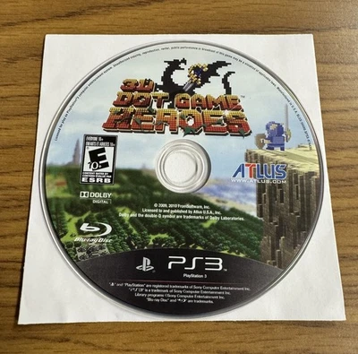 3D 点游戏英雄(索尼 PlayStation 3 PS3,2010)仅光盘 — 第 1/4 张图片