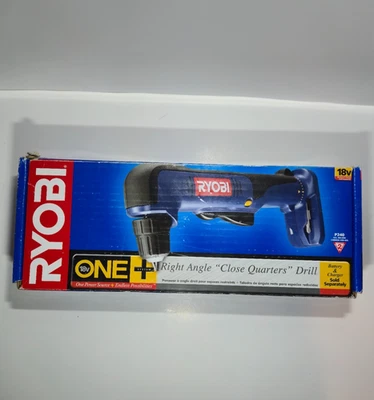 Taladro "Cuartos Cerrados" Ángulo Recto RYOBI P240 18 Voltios UNO+ Inalámbrico 3/8", Nuevo Foto 1 de 4