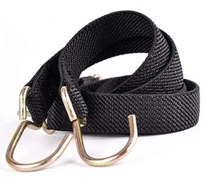 Cordini Elastici Piatti Cinghie Elastiche con Ganci,Cordino Elastico Resistente (18 Pollici X... - Foto 1 di 5