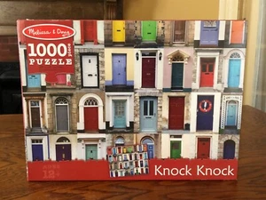 Melissa & Doug Puzzle 1000 Piece Jigsaw Puzzle Knock Knock Doors 29"x23" NIB NWT - Picture 1 of 5