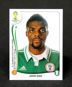 Panini FIFA World Cup Brazil 2014 John OGU of NIGERIA Sticker #478 - Picture 1 of 2