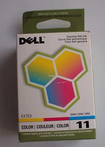 DELL Series 11 KX703 DX516 Genuine Color Inkjet Ink in Package for V505 & 948 - Picture 1 of 10