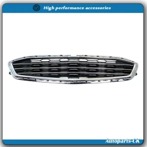 Ajuste para Chevrolet Malibu 2016 2017 2018 parrilla central delantera negro plástico cromado - Imagen 1 de 11