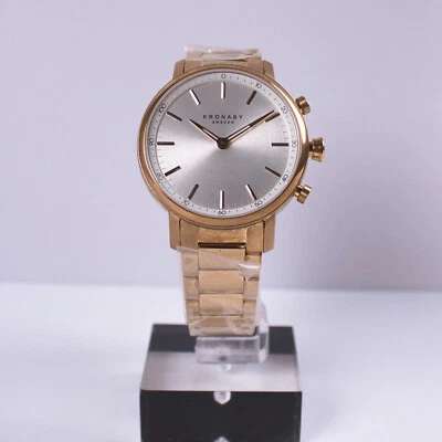 Kronaby 克拉混合智能手表 – 38 毫米 – 银色表盘 – S2446-1 — 第 1/4 张图片