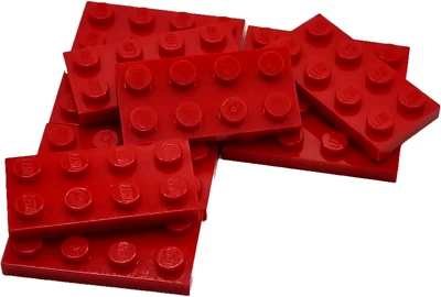 LEGO Nr- 302021  Platte 2x4 rot / 10 Stück - Bild 1 von 2
